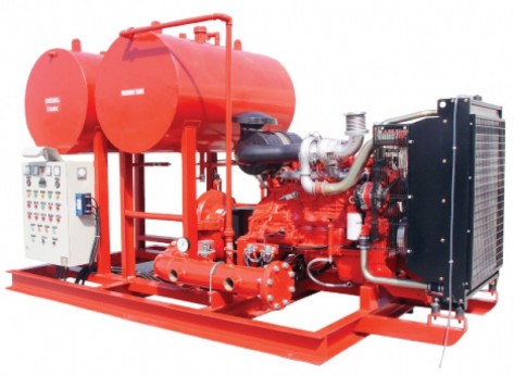 mounted fire pump
